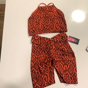 Brand new Lici Fit two piece workout outfit.